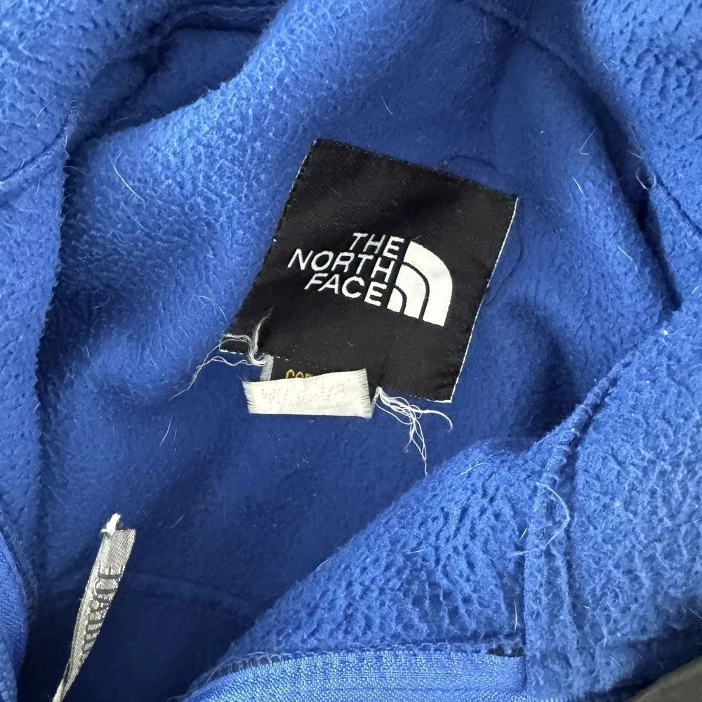 VTG The North Face TNF Goretex Blue Coat‎ Sz L FAIR READ